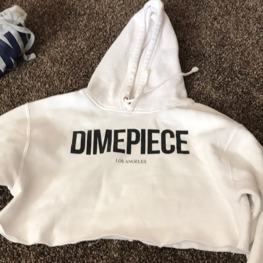 Dimepiece cropped hoodie